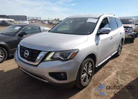 2017 Nissan Pathfinder Sl из США, поврежденный, VIN 5N1DR2MM5HC662954
